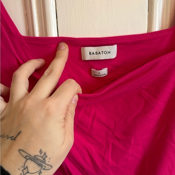 Babaton Fuchsia Long Sleeve Bodysuit - Picture 2 of 2